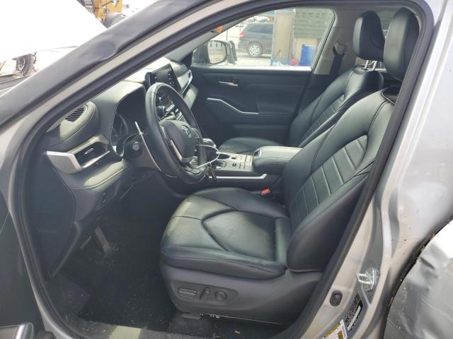 5TDGZRBH6NS201739 - 2022 TOYOTA HIGHLANDER XLE ვერცხლისფერი ფოტო 7