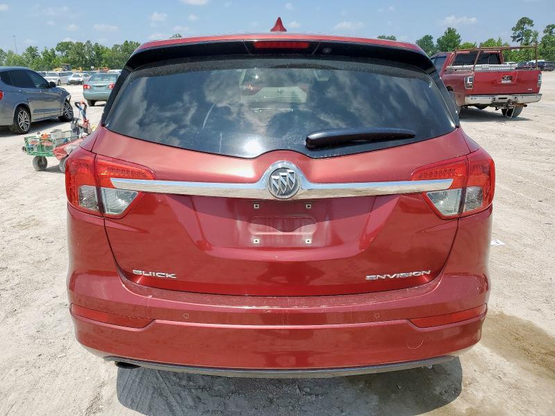 LRBFXASA2HD027124 - 2017 BUICK ENVISION PREFERRED RED photo 6