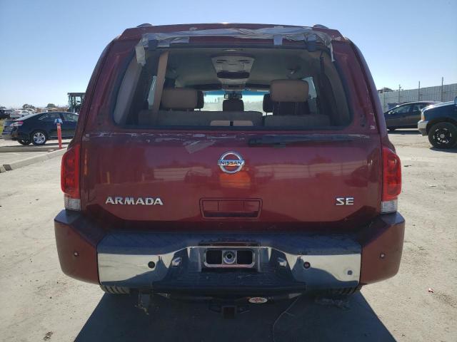 5N1AA08B16N709261 - 2006 NISSAN ARMADA SE RED photo 6