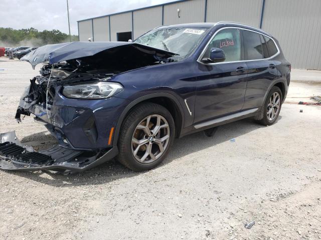 5UX53DP03P9N99376 - 2023 BMW X3 XDRIVE30I BLUE photo 1