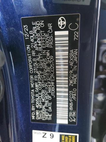 JTDBCMFE2RJ025709 - 2024 TOYOTA COROLLA LE BLUE photo 12