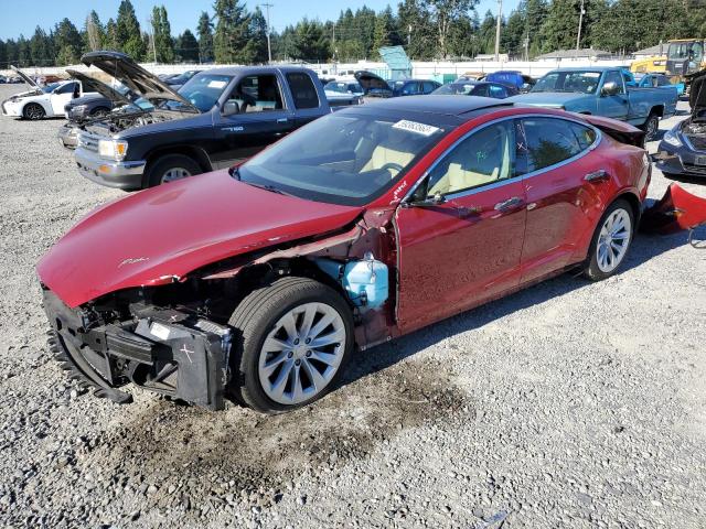 5YJSA1E22HF188653 - 2017 TESLA MODEL S Qırmızı foto 1
