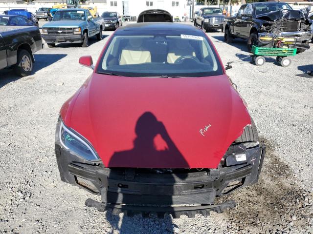 5YJSA1E22HF188653 - 2017 TESLA MODEL S Qırmızı foto 5