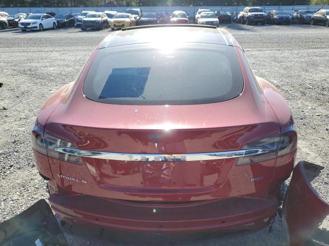 5YJSA1E22HF188653 - 2017 TESLA MODEL S Qırmızı foto 6