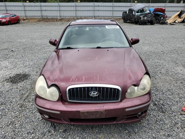 KMHWF35H63A895576 - 2003 HYUNDAI SONATA GLS BURGUNDY photo 5