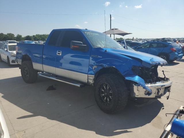 1FTFX1EV6AFA53722 - 2010 FORD F150 SUPER CAB BLUE photo 4