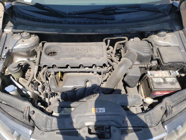 KNAFU4A23D5671142 - 2013 KIA FORTE EX GRAY photo 11