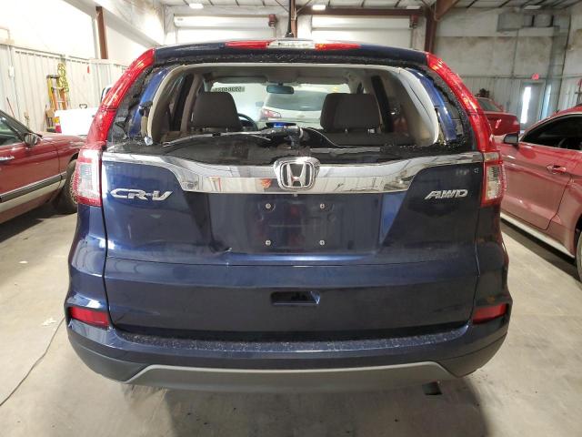 5J6RM4H3XFL099929 - 2015 HONDA CR-V LX BLUE photo 6