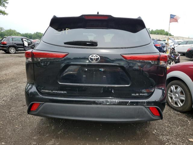 5TDGZRBH6MS086929 - 2021 TOYOTA HIGHLANDER XLE Qara foto 6