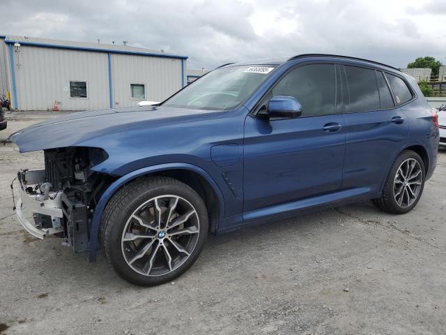 5UXTS1C01M9G71916 - 2021 BMW X3 XDRIVE30E BLUE photo 1