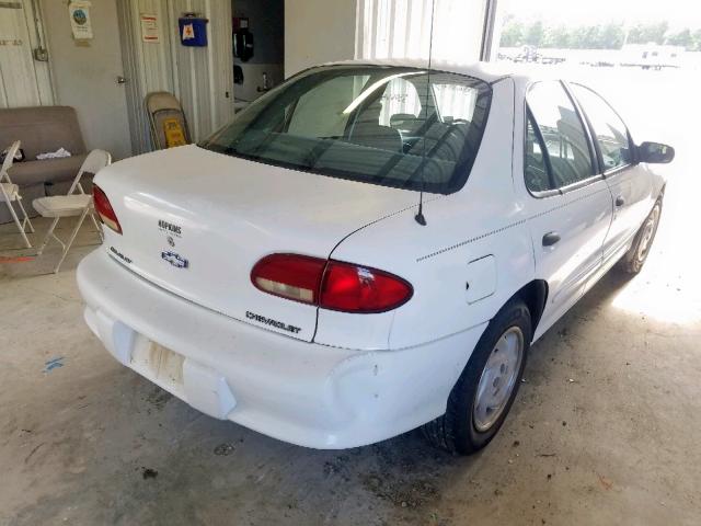 1G1JC5242W7286807 - 1998 CHEVROLET CAVALIER WHITE photo 4