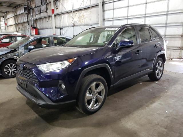 JTMB6RFV3MD041008 - 2021 TOYOTA RAV4 XLE PREMIUM BLUE photo 1