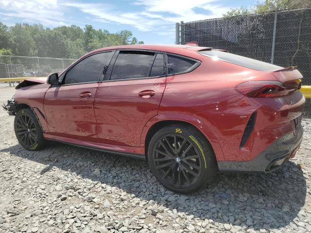 5UXCY6C05P9P71806 - 2023 BMW X6 XDRIVE40I RED photo 2
