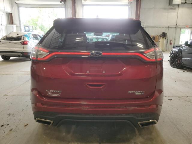 2FMPK4AP1HBC05327 - 2017 FORD EDGE SPORT RED photo 6