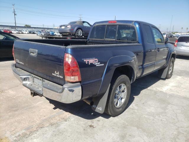 5TEUU42N08Z582862 - 2008 TOYOTA TACOMA ACCESS CAB ლურჯი ფოტო 4