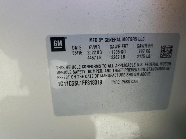 1G11C5SL1FF318319 - 2015 CHEVROLET MALIBU 1LT 棕色 照片 12