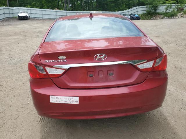 5NPEB4AC3BH266358 - 2011 HYUNDAI SONATA GLS RED photo 6