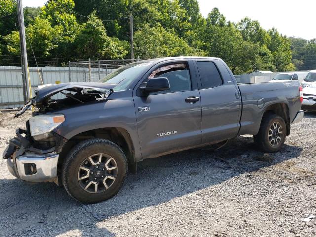 5TFUY5F15FX428749 - 2015 TOYOTA TUNDRA DOUBLE CAB SR/SR5 GRAY photo 1