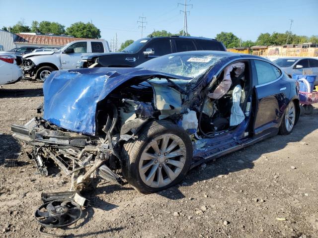 5YJSA1E2XHF218207 - 2017 TESLA MODEL S Կապույտ լուսանկար 1