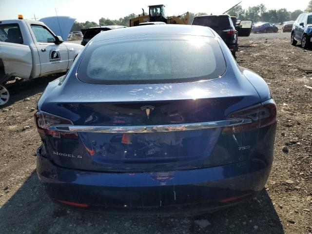 5YJSA1E2XHF218207 - 2017 TESLA MODEL S Կապույտ լուսանկար 6