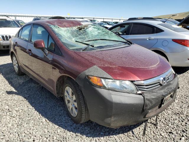 2HGFB2F53CH562222 - 2012 HONDA CIVIC LX MAROON photo 4