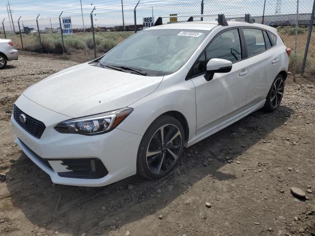 4S3GTAJ68N1721165 - 2022 SUBARU IMPREZA SPORT WHITE photo 1