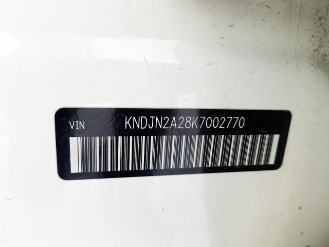 KNDJN2A28K7002770 - 2019 KIA SOUL  photo 10