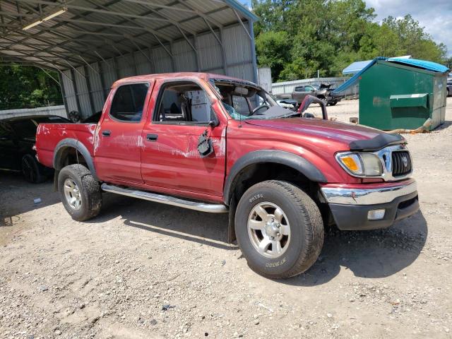 5TEGN92N82Z044117 - 2002 TOYOTA TACOMA DOUBLE CAB PRERUNNER RED photo 4