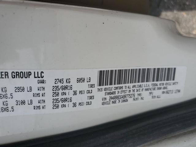 2A4RR8DG4BR775276 - 2011 CHRYSLER TOWN & COU TOURING L WHITE photo 13