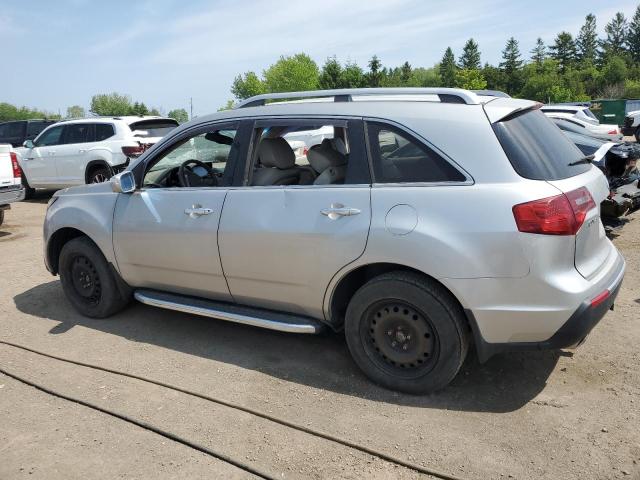 2HNYD2H61BH000996 - 2011 ACURA MDX TECHNOLOGY ვერცხლისფერი ფოტო 2