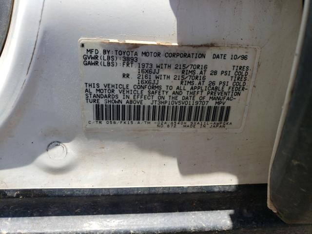 JT3HP10V5V0119707 - 1997 TOYOTA RAV4 WHITE photo 13