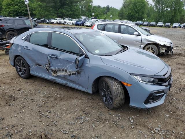 SHHFK7H61MU400192 - 2021 HONDA CIVIC EX BLUE photo 4