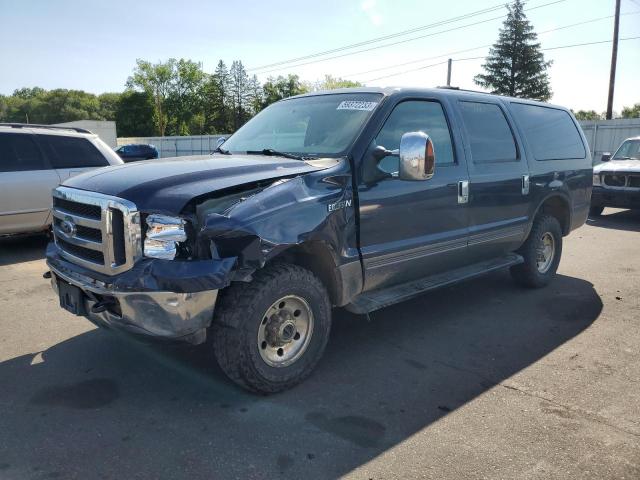 1FMNU41S55ED34256 - 2005 FORD EXCURSION XLT BLUE photo 1