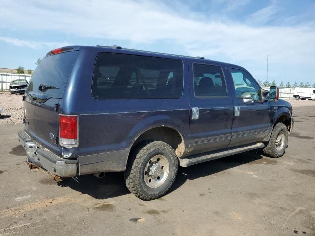 1FMNU41S55ED34256 - 2005 FORD EXCURSION XLT BLUE photo 3