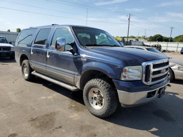 1FMNU41S55ED34256 - 2005 FORD EXCURSION XLT BLUE photo 4