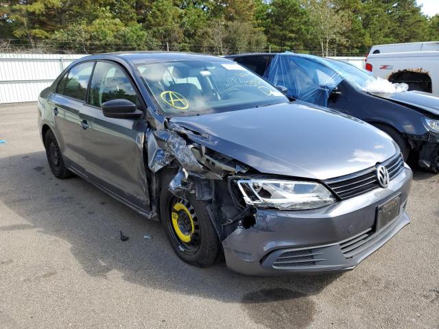 3VW1K7AJ2EM393533 - 2014 VOLKSWAGEN JETTA BASE 灰色 照片 1