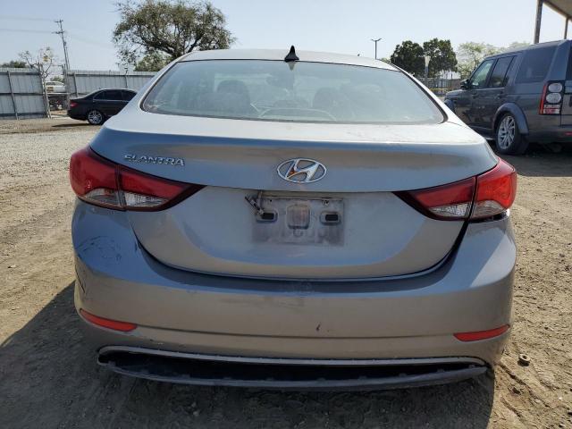 KMHDH4AE4EU203139 - 2014 HYUNDAI ELANTRA SE GRAY photo 6