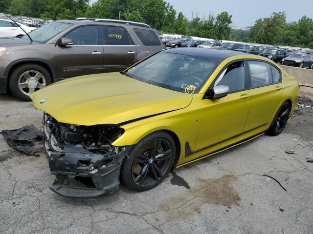 WBA7H6C52JG614667 - 2018 BMW M760 XI YELLOW photo 1