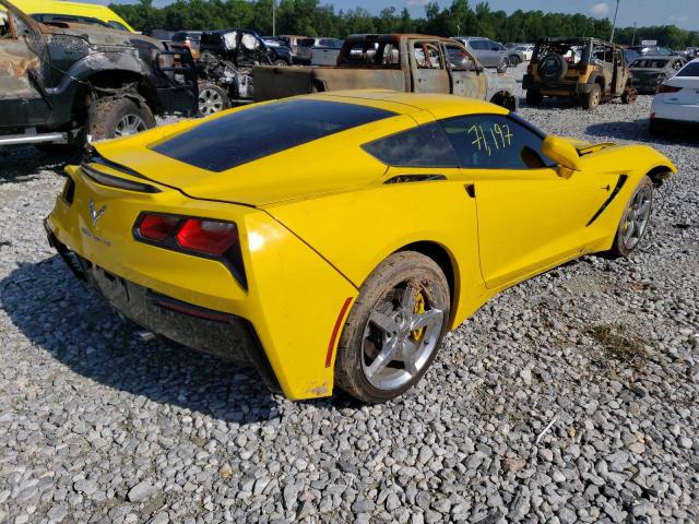 1G1YB2D76E5109324 - 2014 CHEVROLET CORVETTE STINGRAY 1LT YELLOW photo 3