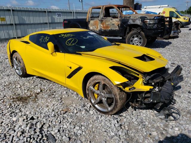 1G1YB2D76E5109324 - 2014 CHEVROLET CORVETTE STINGRAY 1LT YELLOW photo 4