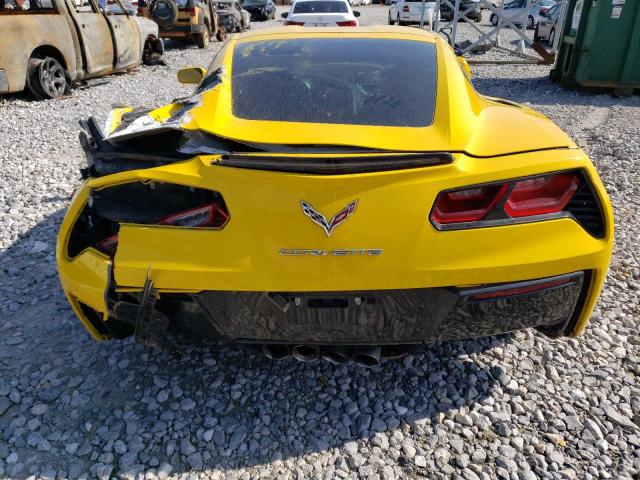 1G1YB2D76E5109324 - 2014 CHEVROLET CORVETTE STINGRAY 1LT YELLOW photo 6