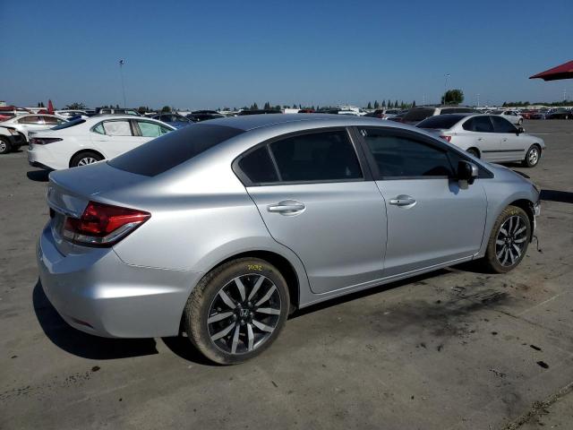 2HGFB2F98FH501097 - 2015 HONDA CIVIC EXL ვერცხლისფერი ფოტო 3