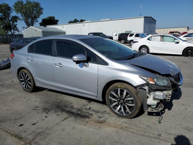 2HGFB2F98FH501097 - 2015 HONDA CIVIC EXL ვერცხლისფერი ფოტო 4