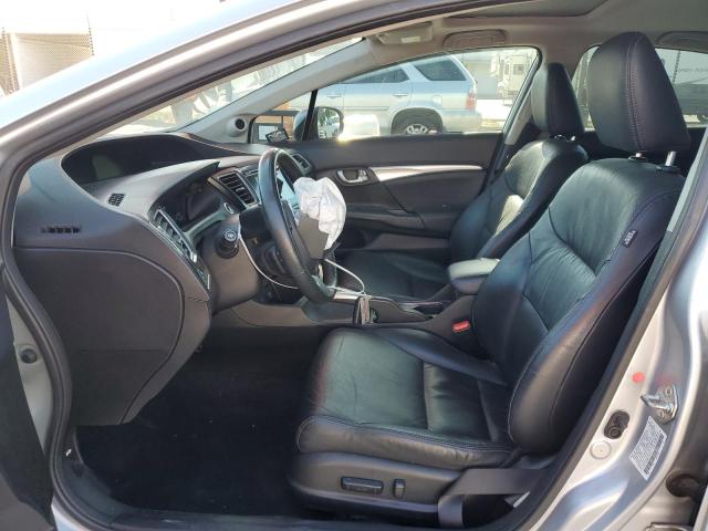 2HGFB2F98FH501097 - 2015 HONDA CIVIC EXL ვერცხლისფერი ფოტო 7