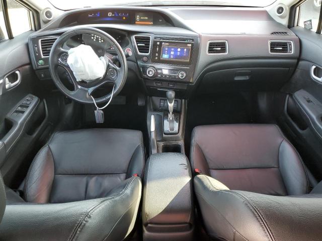 2HGFB2F98FH501097 - 2015 HONDA CIVIC EXL ვერცხლისფერი ფოტო 8