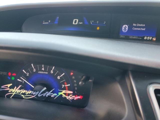 2HGFB2F98FH501097 - 2015 HONDA CIVIC EXL ვერცხლისფერი ფოტო 9