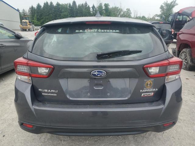 4S3GTAM62P3720709 - 2023 SUBARU IMPREZA SPORT GRAY photo 6