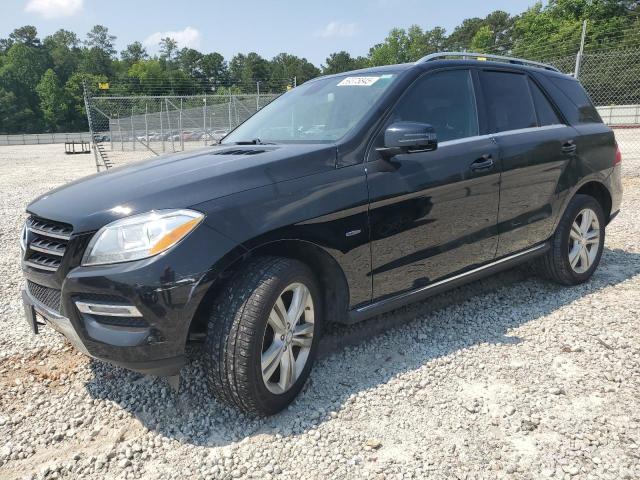 4JGDA5HB0CA012404 - 2012 MERCEDES-BENZ ML 350 4MATIC BLACK photo 1