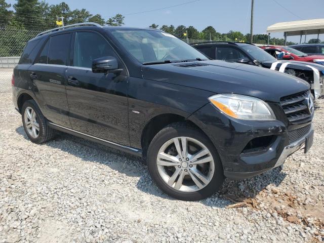 4JGDA5HB0CA012404 - 2012 MERCEDES-BENZ ML 350 4MATIC BLACK photo 4