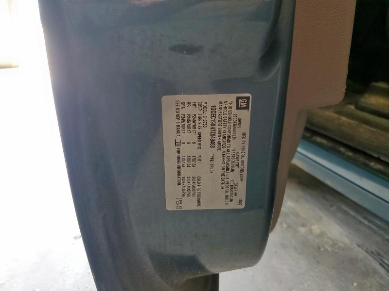 1GCEC19X47Z649468 - 2007 CHEVROLET SILVERADO C1500 CLASSIC Boz foto 12